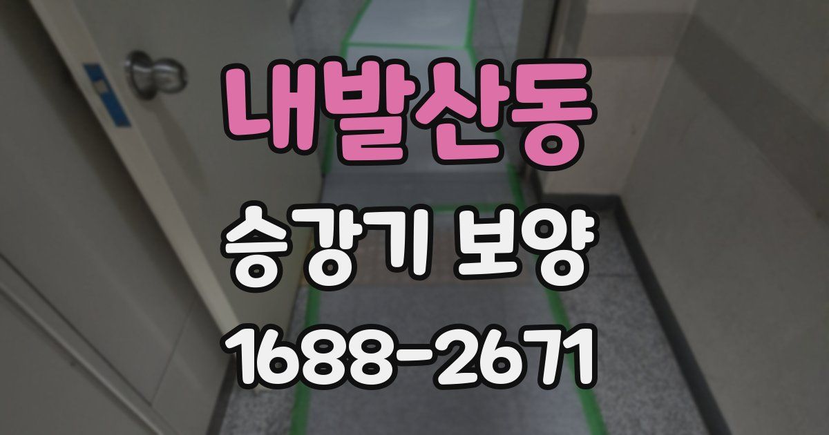 내발산동 승강기 보양