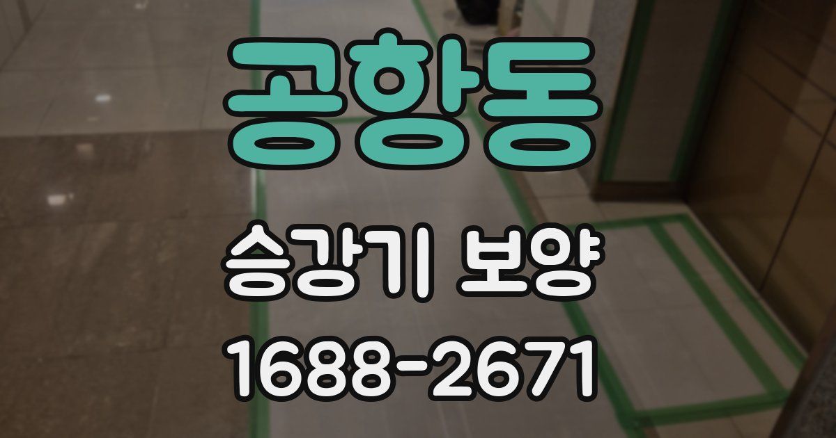 공항동 승강기 보양