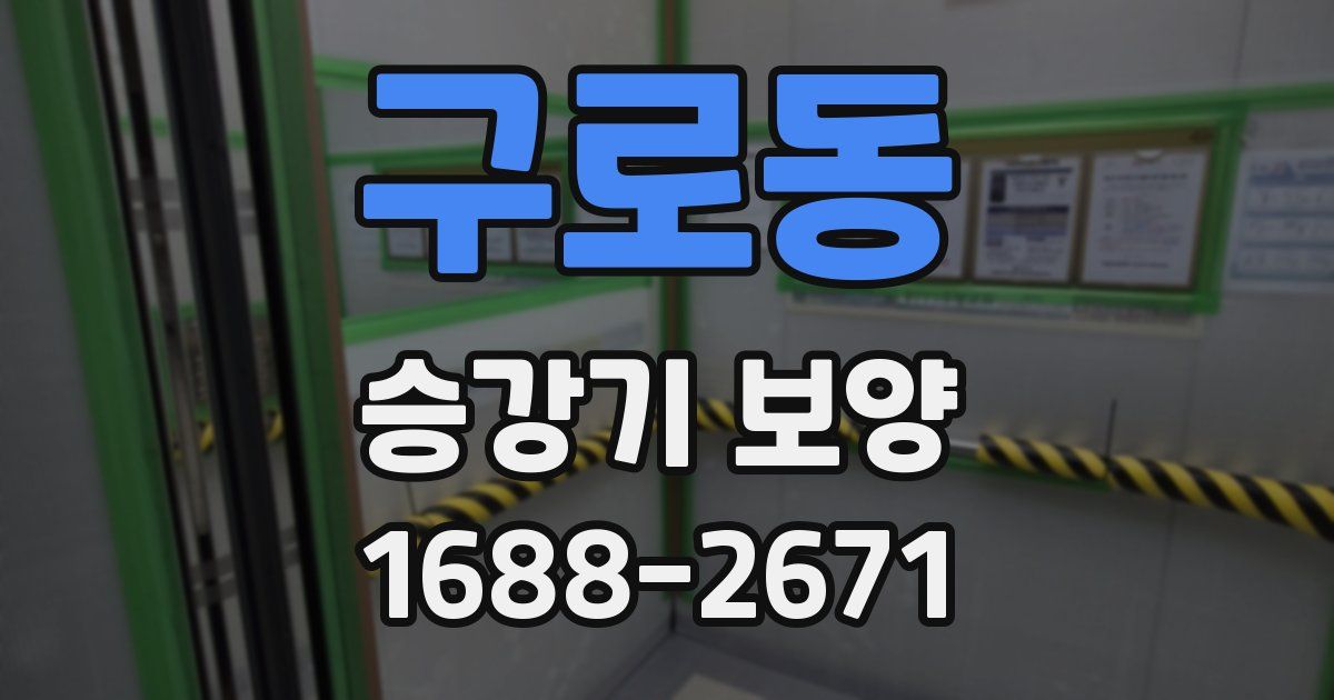 구로동 승강기 보양