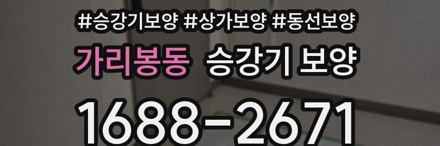 가리봉동 승강기 보양