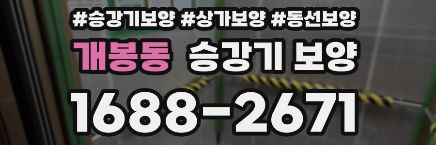 개봉동 승강기 보양