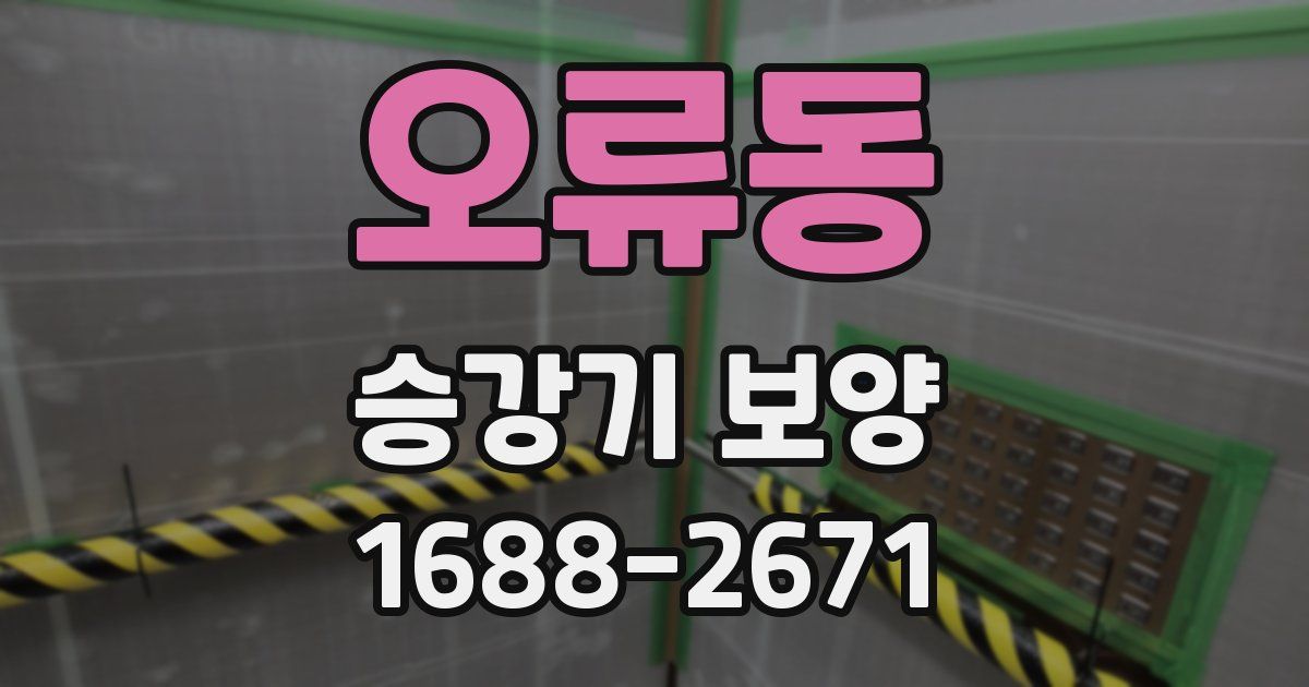 오류동 승강기 보양