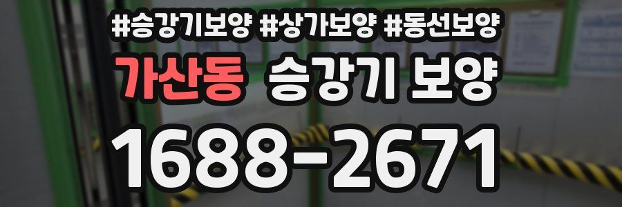 가산동 승강기 보양