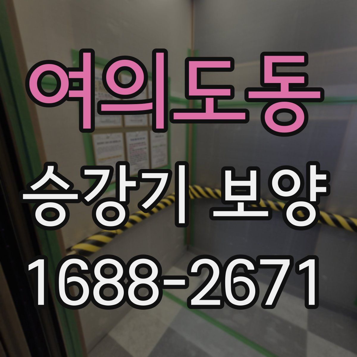 여의도동 승강기 보양