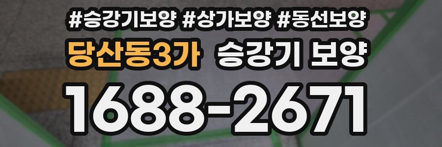 당산동3가 승강기 보양