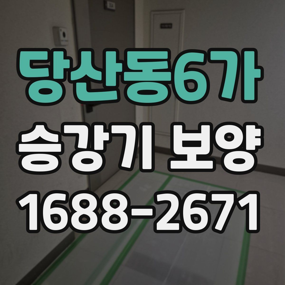 당산동6가 승강기 보양 자재 선택과 보관 방법