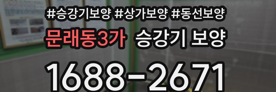 문래동3가 승강기 보양