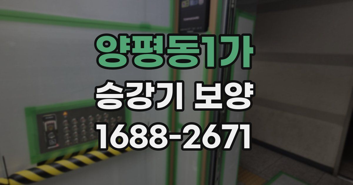 양평동1가 승강기 보양