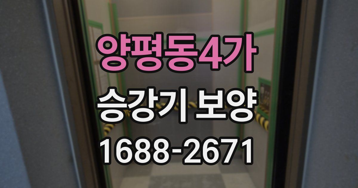 양평동4가 승강기 보양