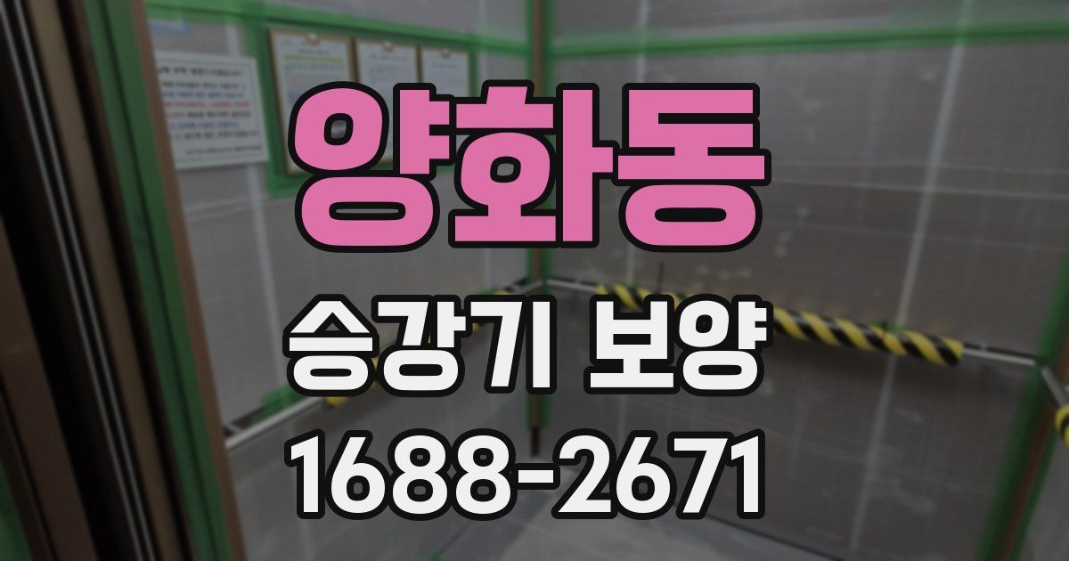 양화동 승강기 보양