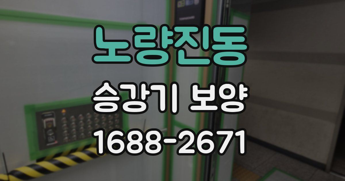 노량진동 승강기 보양
