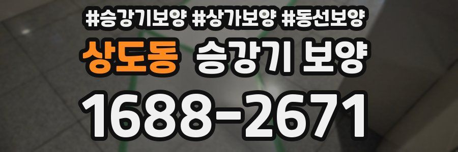상도동 승강기 보양