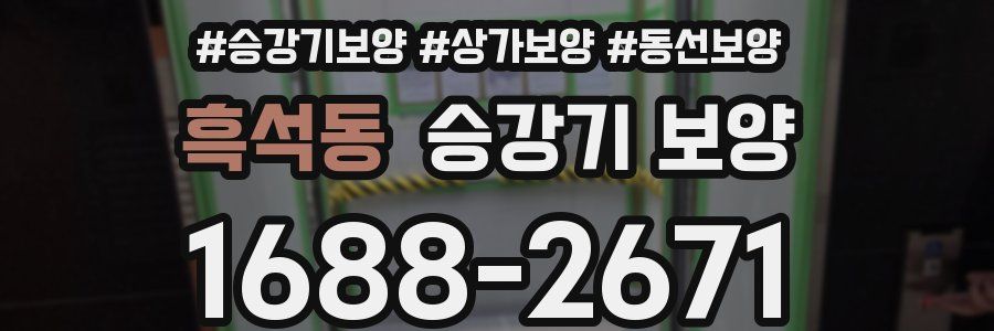 흑석동 승강기 보양