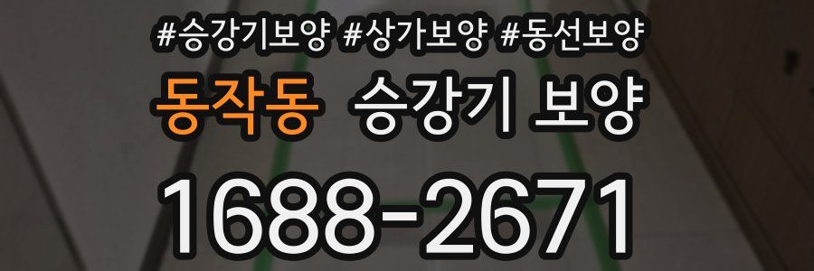 동작동 승강기 보양