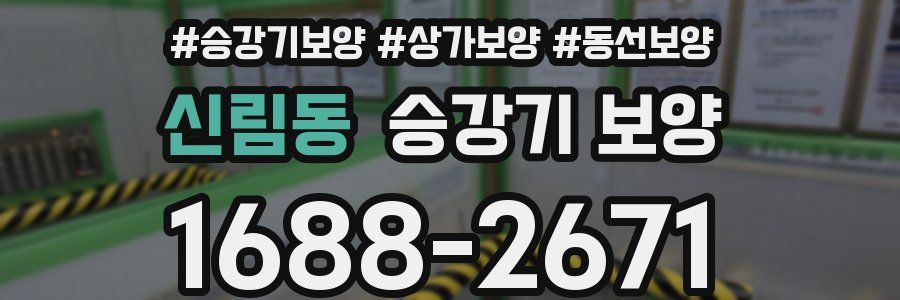 신림동 승강기 보양