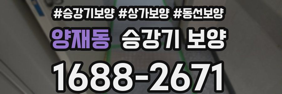양재동 승강기 보양