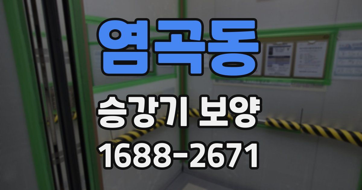 염곡동 승강기 보양