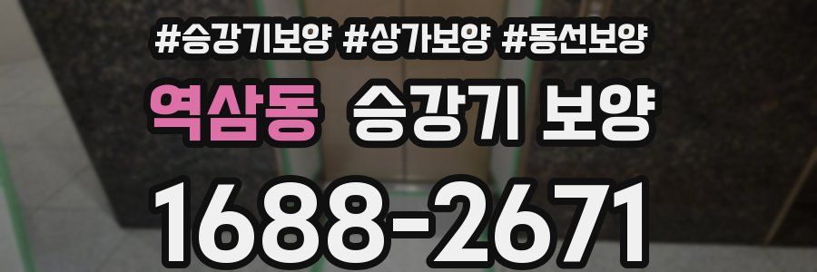역삼동 승강기 보양