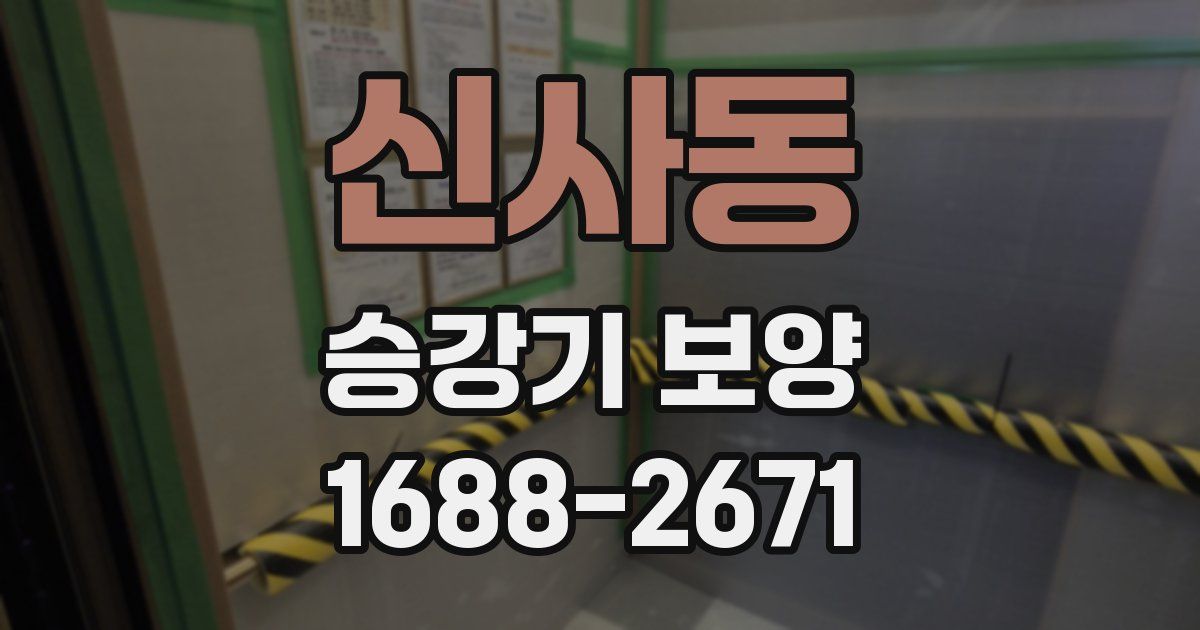 신사동 승강기 보양