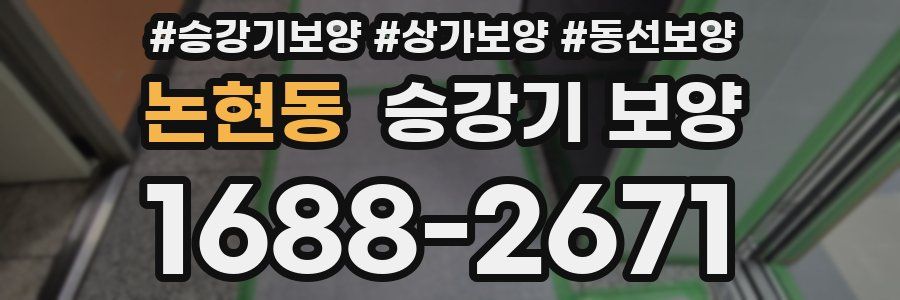 논현동 승강기 보양