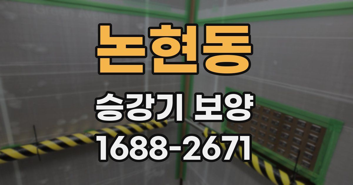 논현동 승강기 보양
