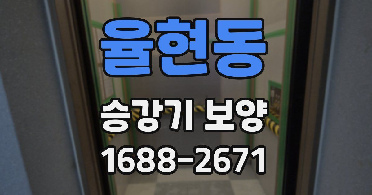 율현동 승강기 보양