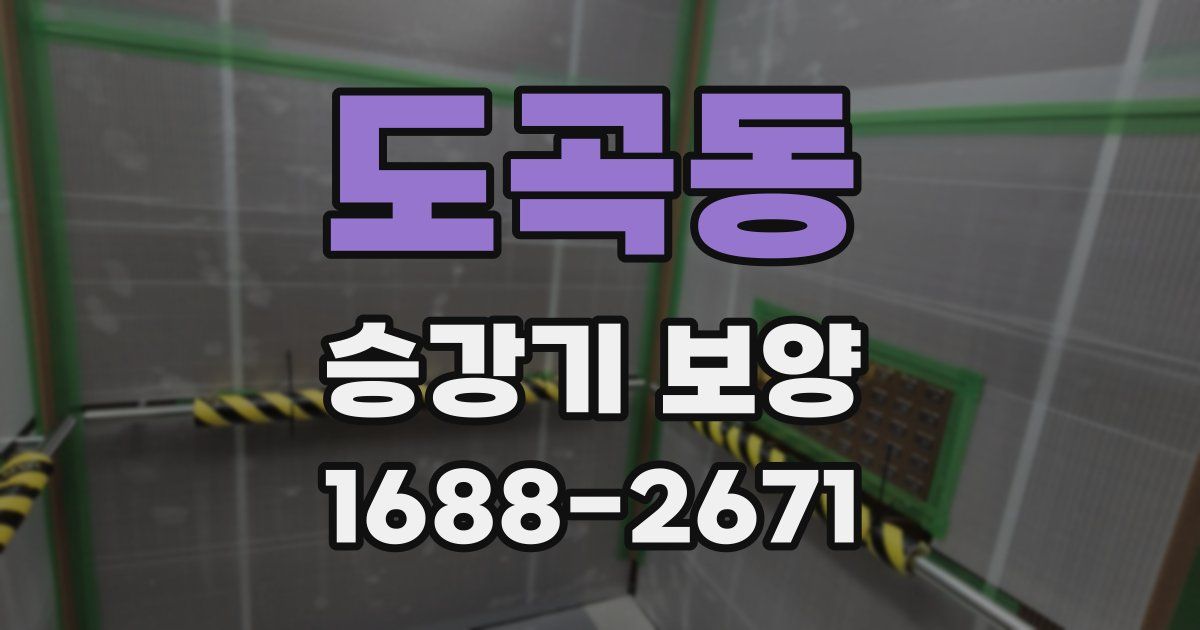 도곡동 승강기 보양