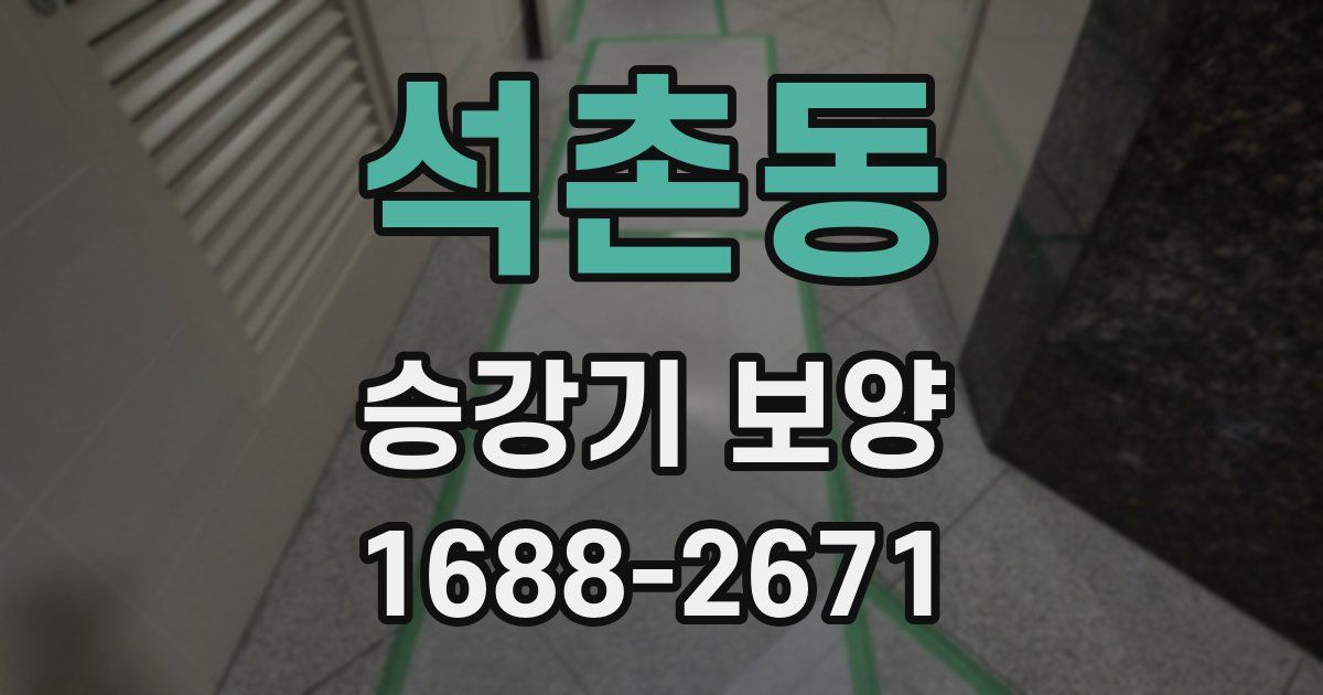 석촌동 승강기 보양