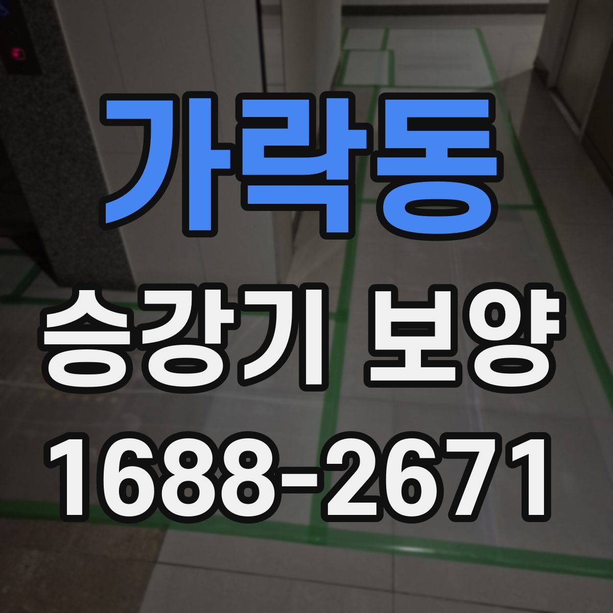 가락동 승강기 보양