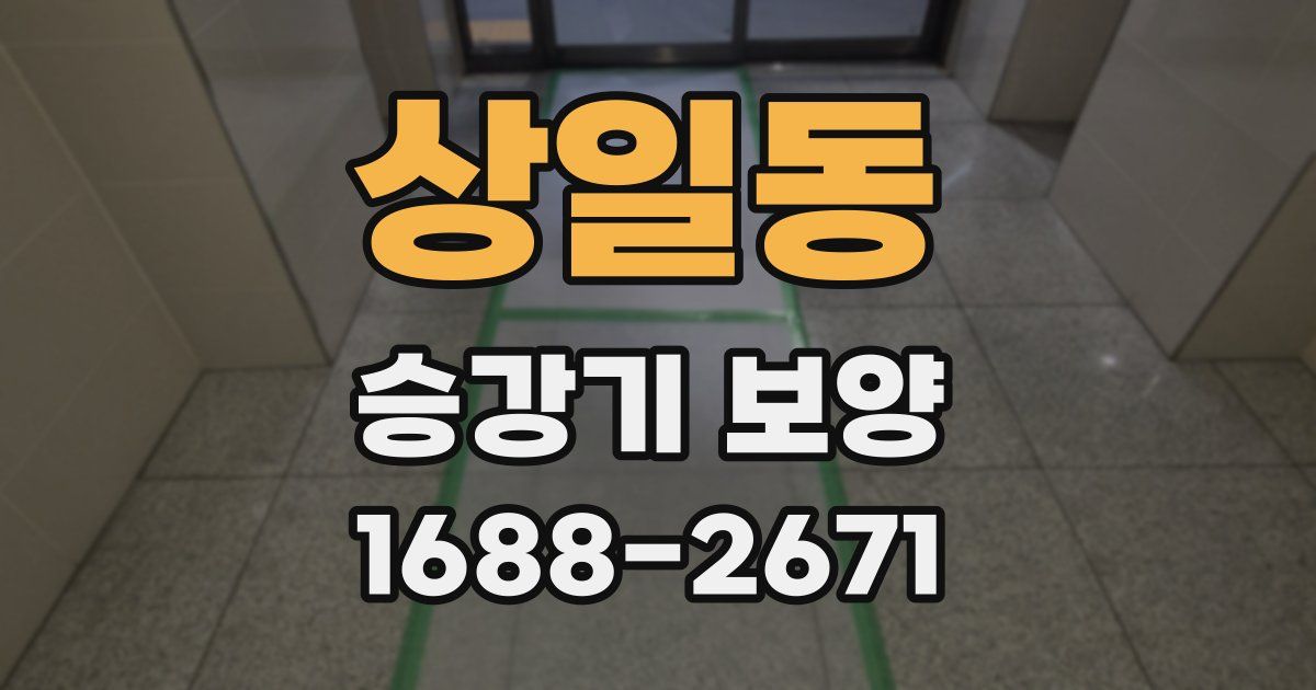 상일동 승강기 보양