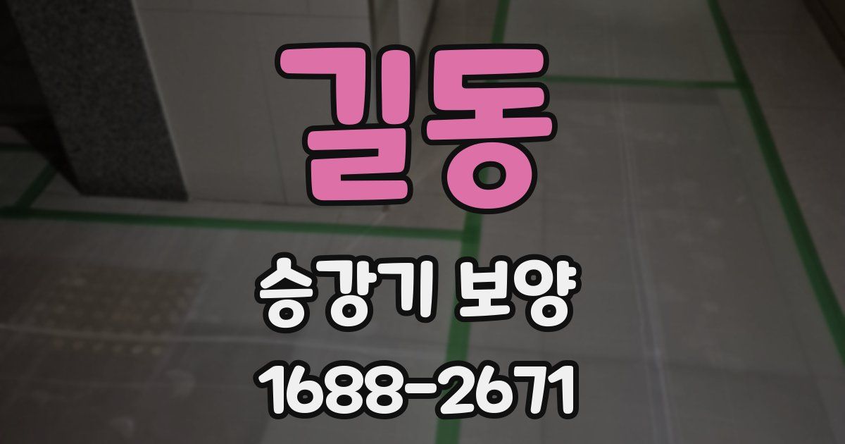 길동 승강기 보양