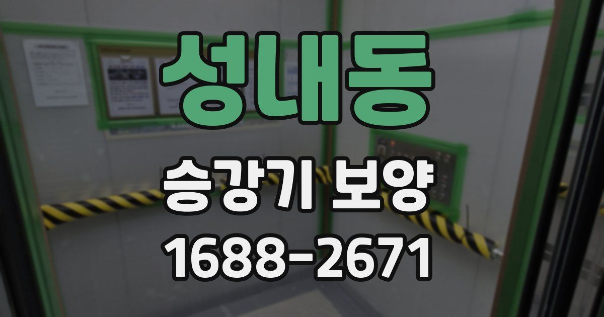 성내동 승강기 보양
