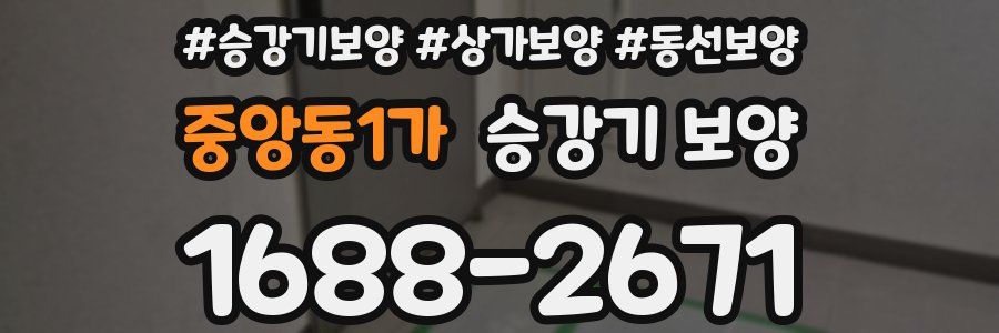 중앙동1가 승강기 보양