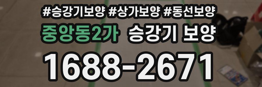 중앙동2가 승강기 보양