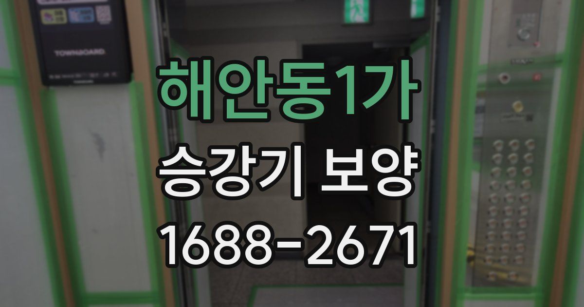 해안동1가 승강기 보양