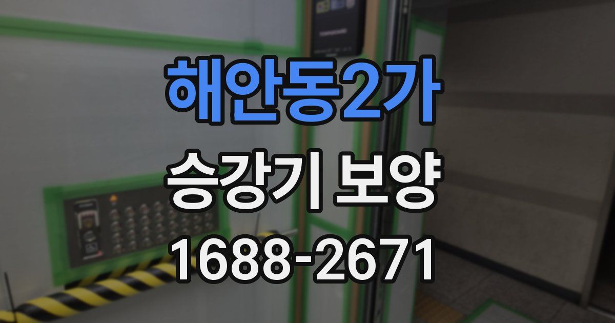 해안동2가 승강기 보양