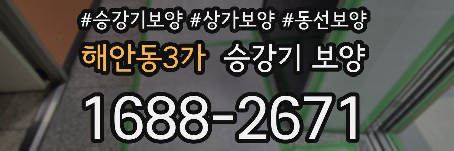해안동3가 승강기 보양