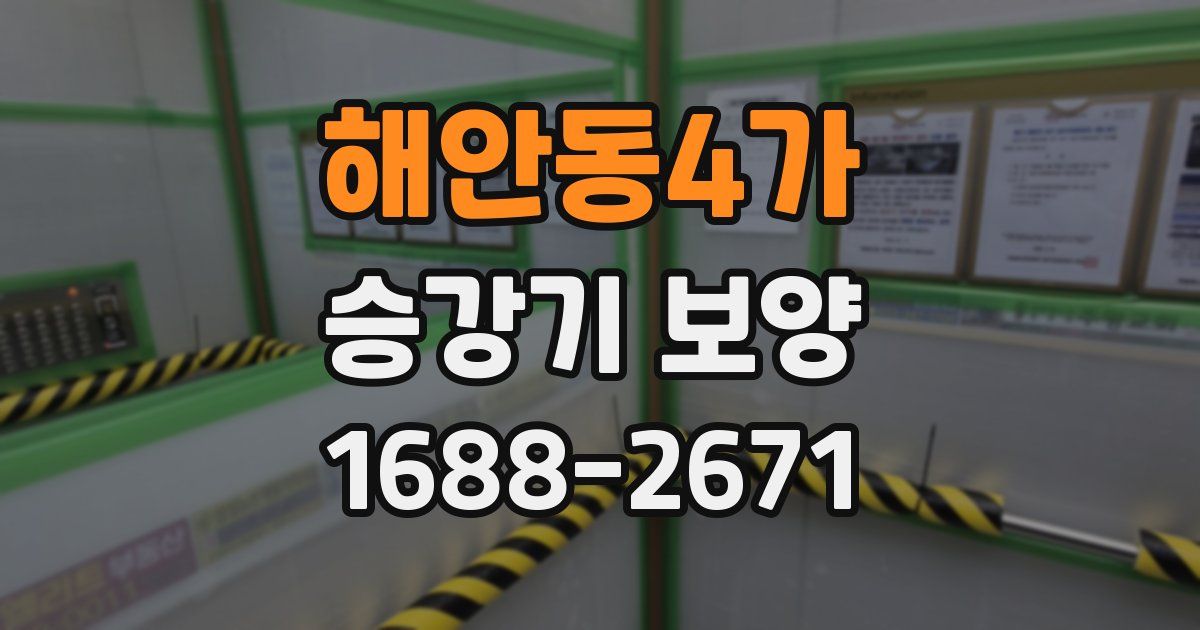 해안동4가 승강기 보양