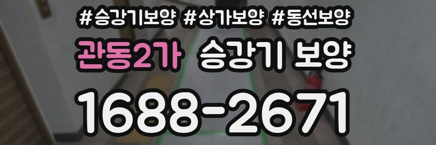 관동2가 승강기 보양