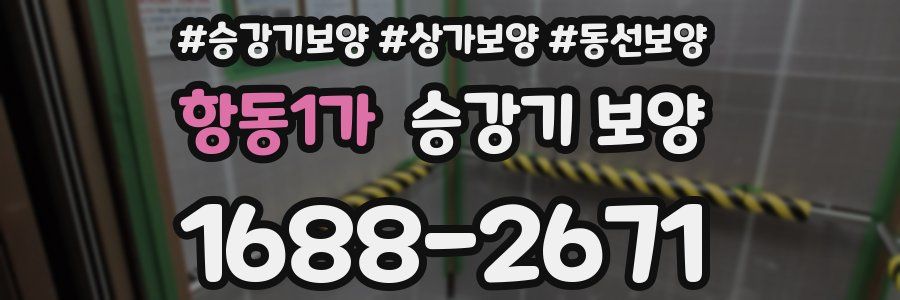 항동1가 승강기 보양