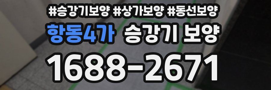 항동4가 승강기 보양