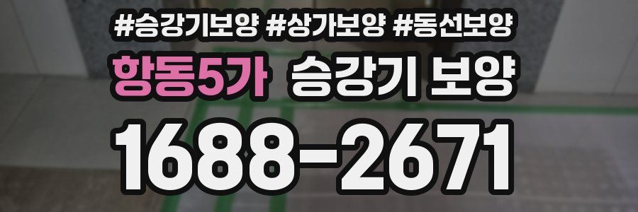 항동5가 승강기 보양