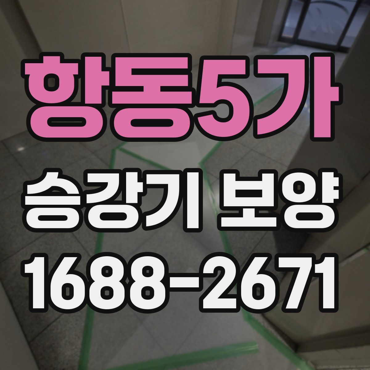 항동5가 승강기 보양