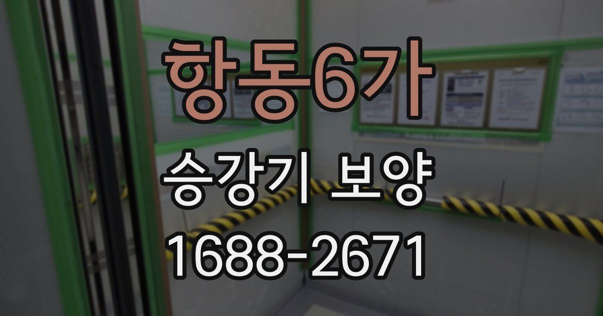 항동6가 승강기 보양