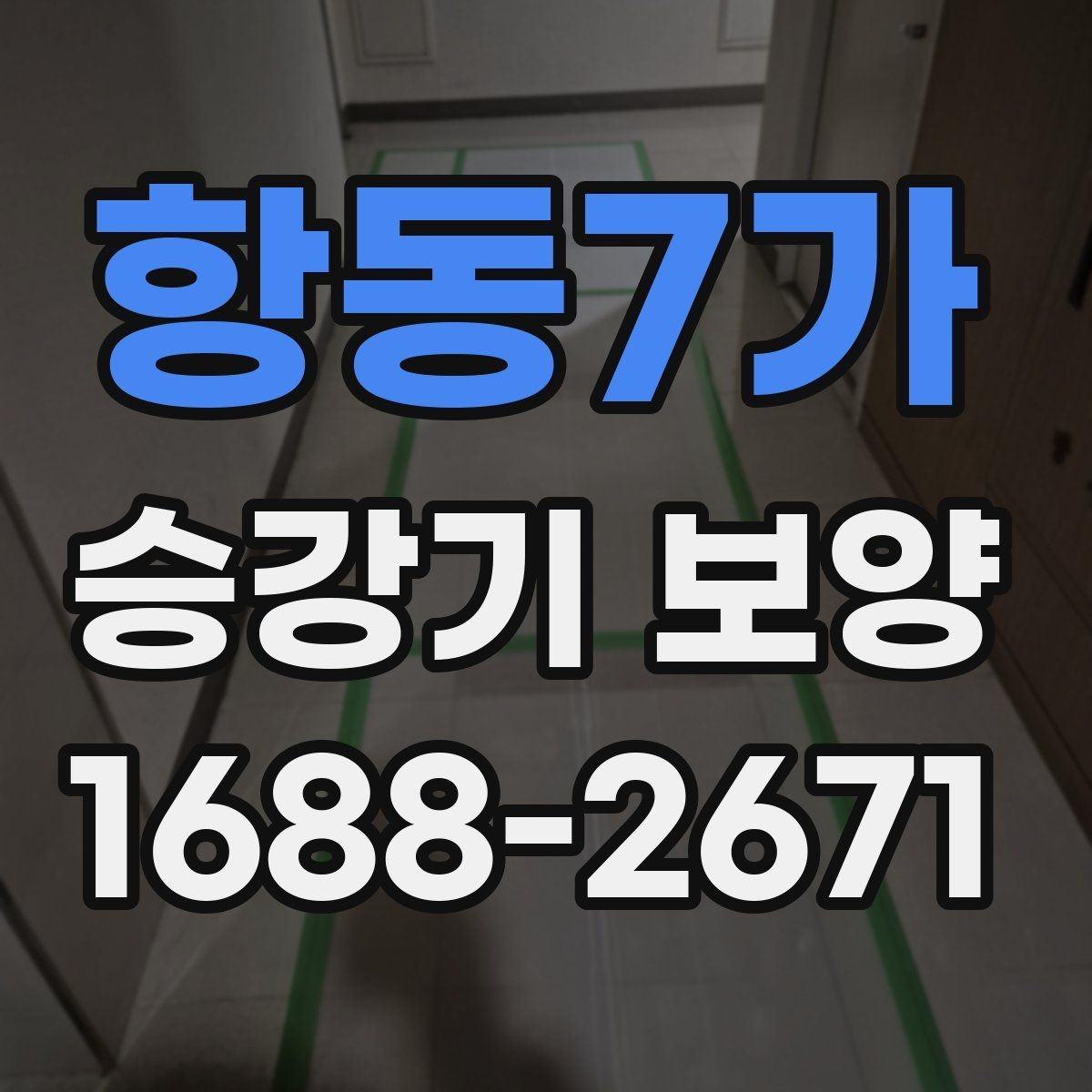 항동7가 승강기 보양 대상이 되는 구역은 어디인가