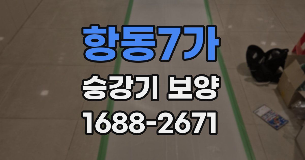 항동7가 승강기 보양