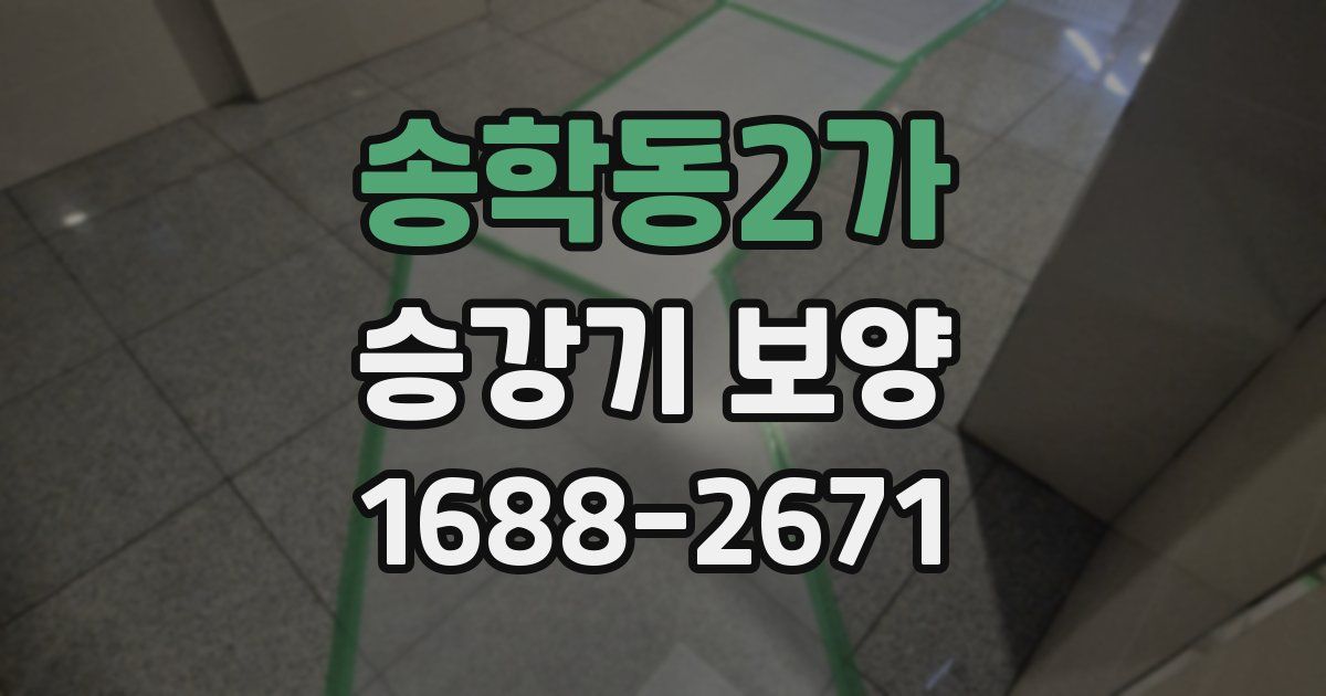 송학동2가 승강기 보양