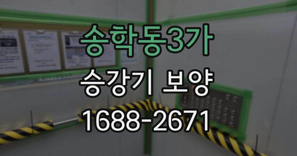 송학동3가 승강기 보양