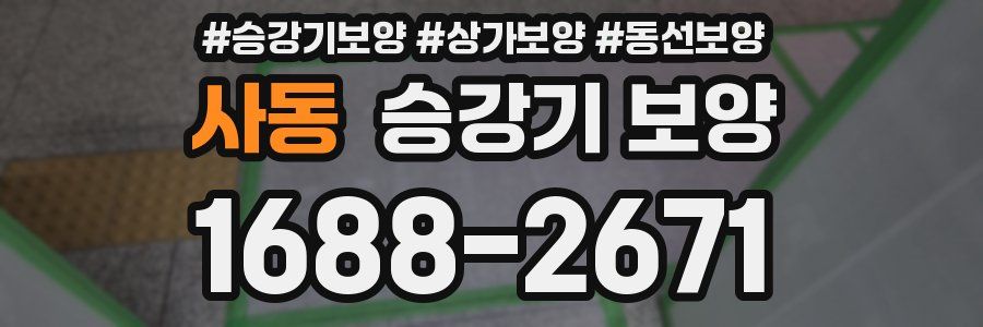 사동 승강기 보양