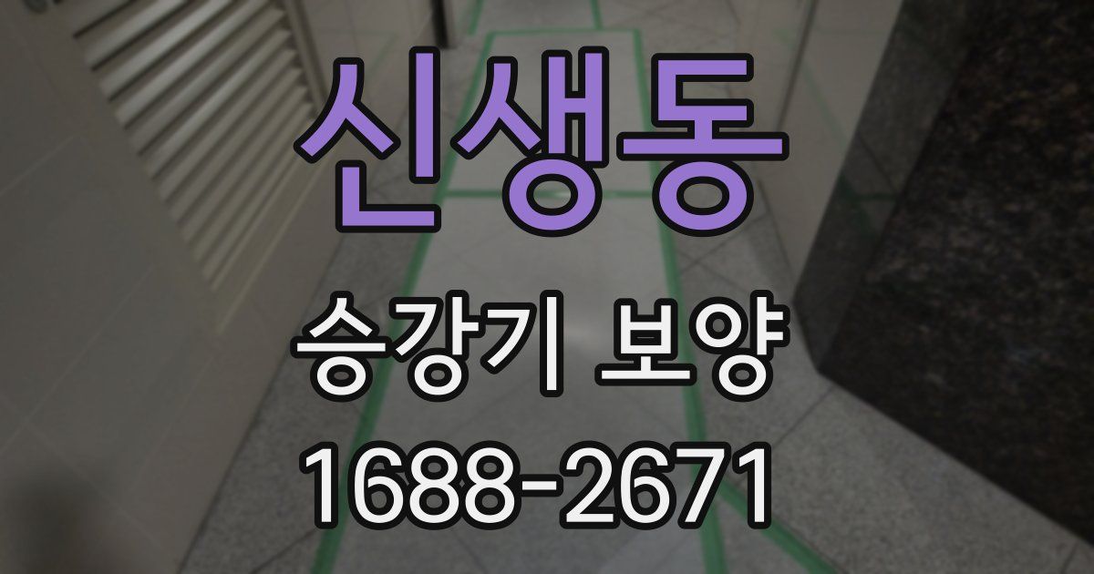 신생동 승강기 보양